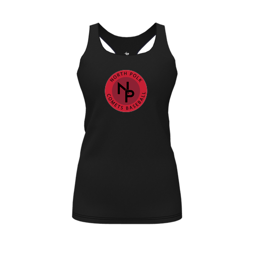 [FT0TRBBK-FYS-LOGO2] Decker Racerback Tank Top (Female Youth S, Black, Logo 2)