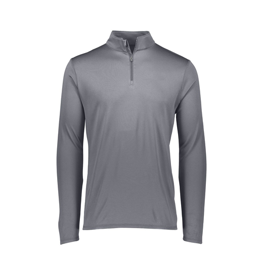 [FTLQFLGY-AS-LOGO1] Men's Flex-Lite 1/4 Zip Shirt (Adult S, Gray, Logo 1)