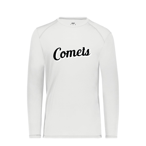 [6845.005.S-LOGO1] Men's SoftTouch Long Sleeve (Adult S, White, Logo 1)
