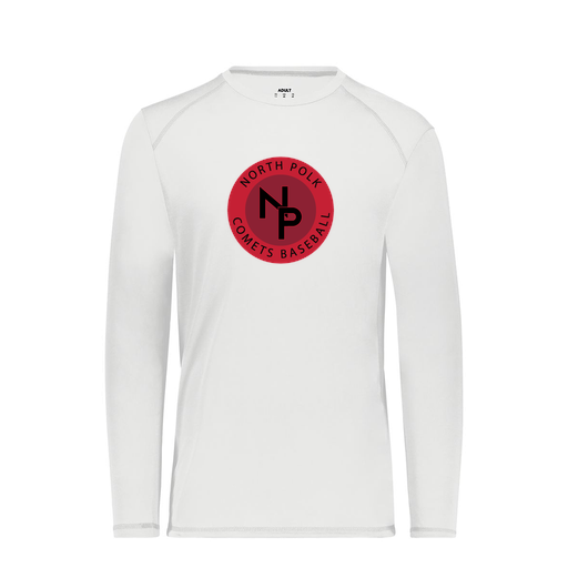 [6845.005.S-LOGO2] Men's SoftTouch Long Sleeve (Adult S, White, Logo 2)