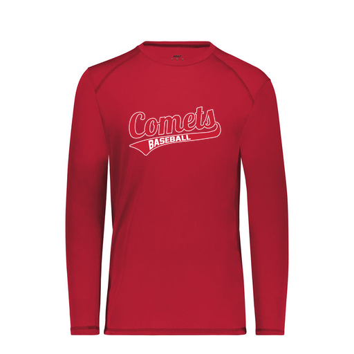 [6845.083.S-LOGO3] Men's SoftTouch Long Sleeve (Adult S, Red, Logo 3)