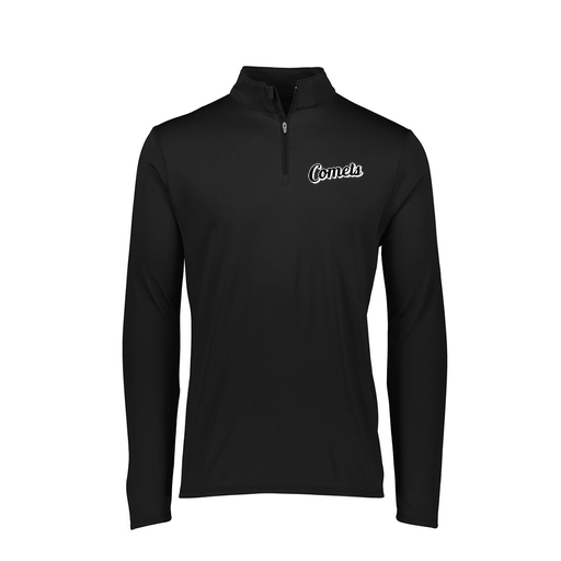 [FTLQFLBK-FAXS-LOGO1] Ladies Flex-Lite 1/4 Zip Shirt (Female Adult XS, Black, Logo 1)
