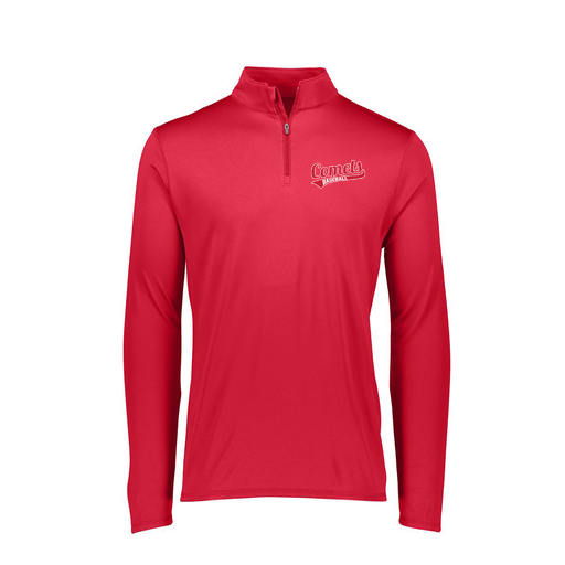 [FTLQFLRD-FAXS-LOGO3] Ladies Flex-Lite 1/4 Zip Shirt (Female Adult XS, Red, Logo 3)