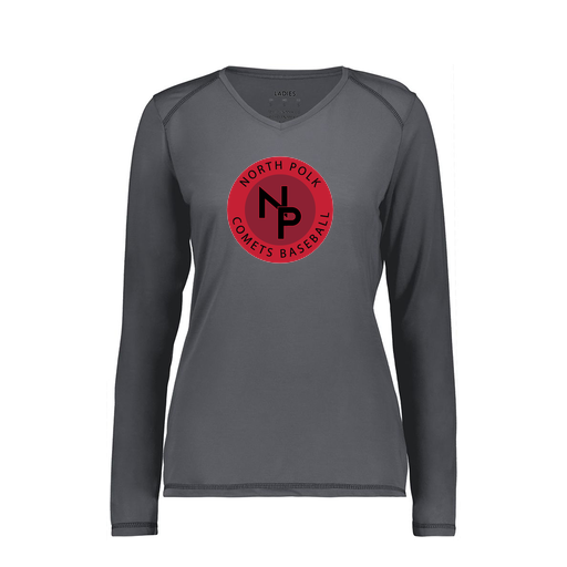 [6847.98D.XS-LOGO2] Women's SoftTouch Long Sleeve (Female Adult XS, Gray, Logo 2)