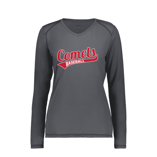 [6847.98D.XS-LOGO3] Women's SoftTouch Long Sleeve (Female Adult XS, Gray, Logo 3)