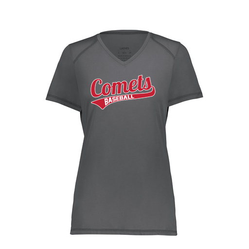 [6844.98D.XS-LOGO3] Women's SoftTouch Short Sleeve (Female Adult XS, Gray, Logo 3)