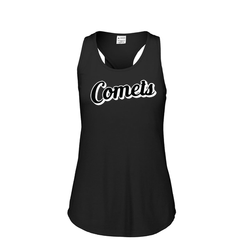 [3078.K94.S-LOGO1] Ladies Tri Blend Tank Top (Female Adult S, Black, Logo 1)