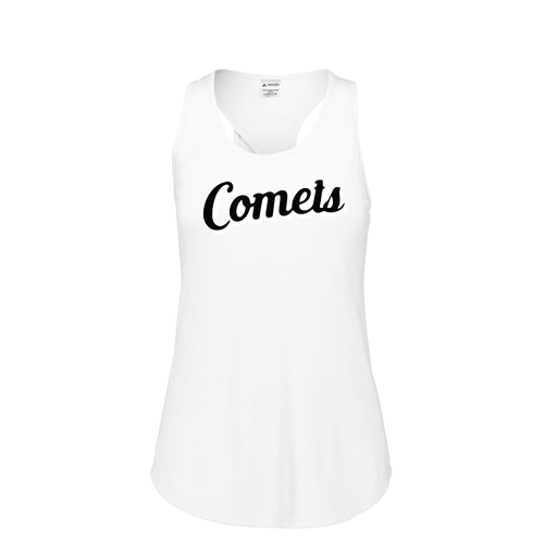[FT0TUBWH-FAS-LOGO1] Ladies Tri Blend Tank Top (Female Adult S, White, Logo 1)