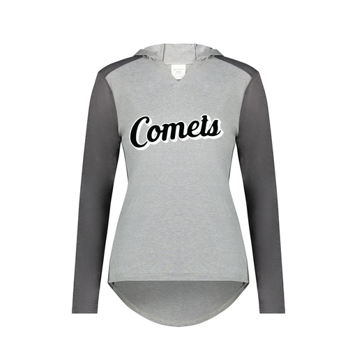 [6902.30V.XS-LOGO1] Ladies Vintage Hoodie (Female Adult XS, Gray, Logo 1)