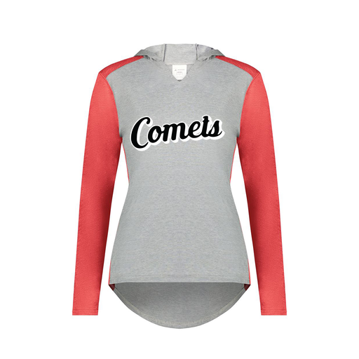 [6902.27V.XS-LOGO1] Ladies Vintage Hoodie (Female Adult XS, Red, Logo 1)