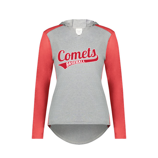 [6902.27V.XS-LOGO3] Ladies Vintage Hoodie (Female Adult XS, Red, Logo 3)