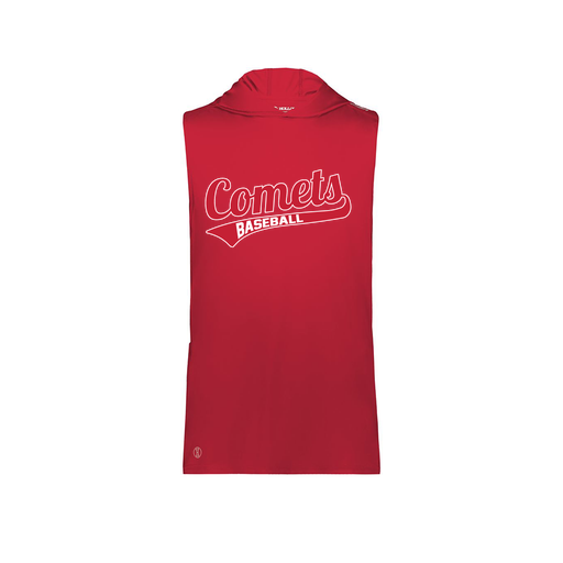 [222590.083.XS-LOGO3] Men's CoolDry Sleeveless Hoodie (Adult XS, Red, Logo 3)