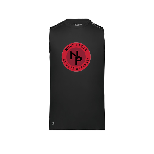 [222593.080.S-LOGO2] Men's CoolDry TankTop (Adult S, Black, Logo 2)