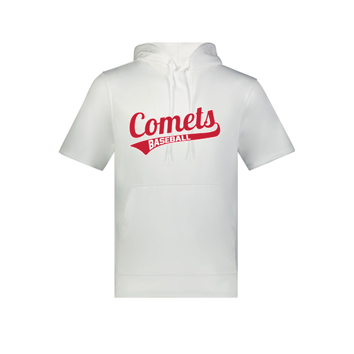 [6871.005.S-LOGO3] Men's Dri Fit Short Sleeve Hoodie (Adult S, White, Logo 3)