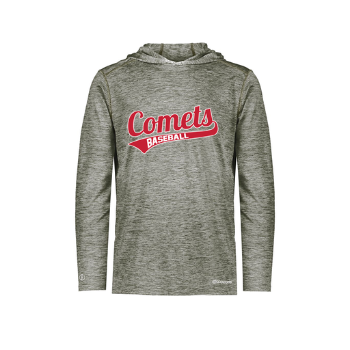 [FOLHCGGY-YS-LOGO3] Decker Youth Charge Hoodie (Youth S, Gray, Logo 3)