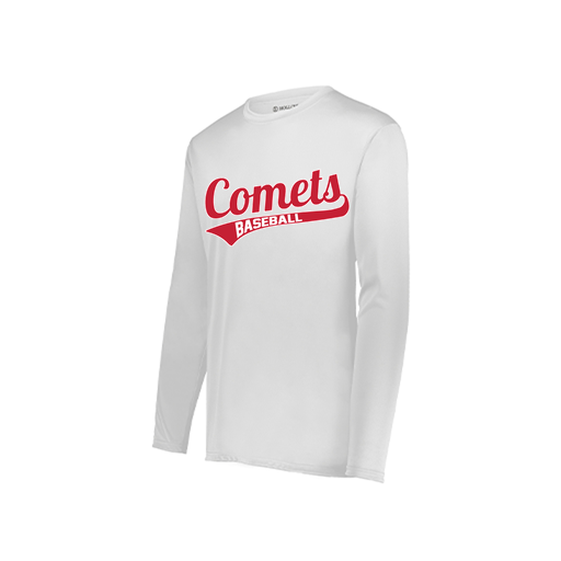 [222822.005.XS-LOGO3] Men's LS Smooth Sport Shirt (Adult XS, White, Logo 3)