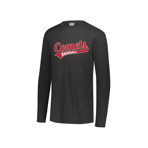 [3076.K94.S-LOGO3] Youth LS Ultra-blend T-Shirt (Youth S, Black, Logo 3)