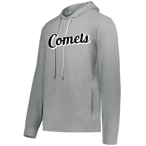 [222698.013.S-LOGO1] YOUTH VENTURA THIN KNIT HOODIE (Youth S, Silver, Logo 1)