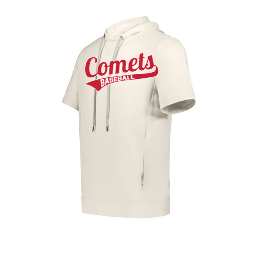 [222605-WHT-YS-LOGO3] YOUTH VENTURA SOFT KNIT SHORT SLEEVE HOODIE (Youth S, White, Logo 3)