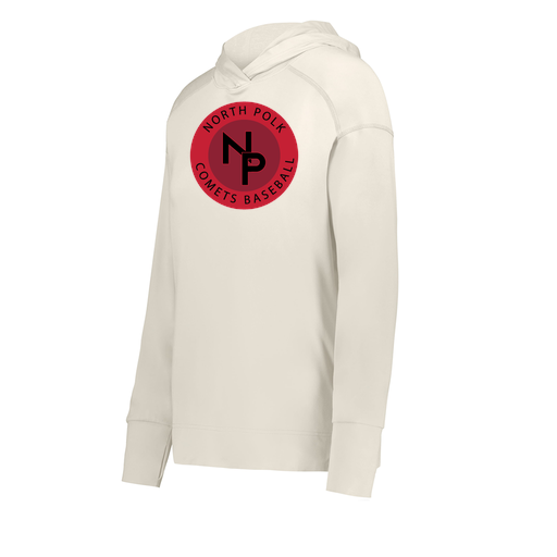 [222798-WHT-FAXS-LOGO2] Ladies Ventura Thin Knit Hoodie (Female Adult XS, White, Logo 2)